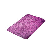 Tapis De Bain Hiéroglyphes égyptiens antiques violets (Angle)