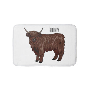 Tapis De Bain Highland cow