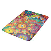 Tapis De Bain Hippie de jardin psychédélique de Bohême (Angle)
