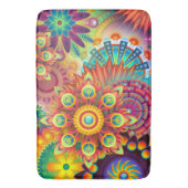 Tapis De Bain Hippie de jardin psychédélique de Bohême (devant Vertical)