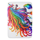 Tapis De Bain Hippie Unicorn (devant Vertical)