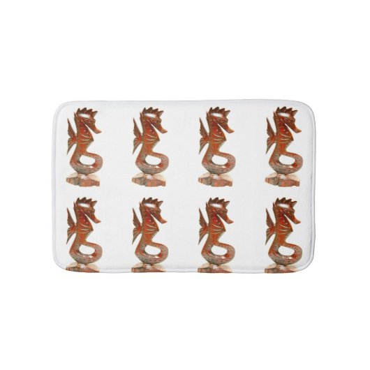 Tapis De Bain hippocampe blanc (Devant)