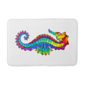 Tapis De Bain Hippocampe polygonal arc-en-ciel (Devant)
