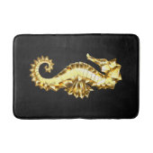 Tapis De Bain Hippocampe Polygonal Or (Devant)