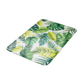 Tapis De Bain Histoire de la feuille tropicale - Monstera & feui (Angle)