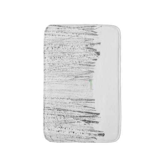 Tapis De Bain Histoire de Noël blanche (Devant (Vertical))