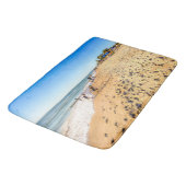 Tapis De Bain Hiver Beach Scène Bain Mat (Angle)