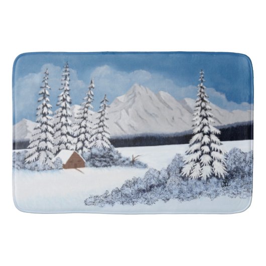 Tapis De Bain Hiver neigeux (Devant)