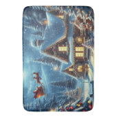 Tapis De Bain Hiver/Père Noël/Noël/Neige (devant Vertical)