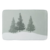 Tapis De Bain Hiver Wonderland Forêt Arbres (Devant)