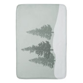Tapis De Bain Hiver Wonderland Forêt Arbres (devant Vertical)
