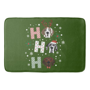 Tapis De Bain Ho Ho Ho Great Dane Joyeux Noël
