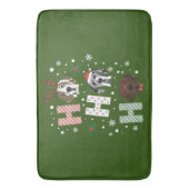 Tapis De Bain Ho Ho Ho Great Dane Joyeux Noël (devant Vertical)