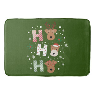 Tapis De Bain Ho Ho Ho Welsh Terrier Joyeux Noël