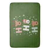 Tapis De Bain Ho Ho Ho Welsh Terrier Joyeux Noël (devant Vertical)