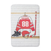 Tapis De Bain Hockey sur glace du Jersey (Devant (Vertical))