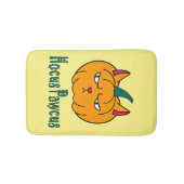 Tapis De Bain Hocus pawcus Halloween citrouille ginger cat magie (Devant)