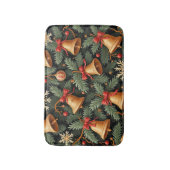 Tapis De Bain Holiday Christmas Bells Pattern, (Devant (Vertical))