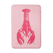 Tapis De Bain Homard Fuchsia sur rose clair (Devant (Vertical))
