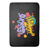 TAPIS DE BAIN HOME PAINT SPLASH LESSONS LEARN BATH MAT  (devant Vertical)