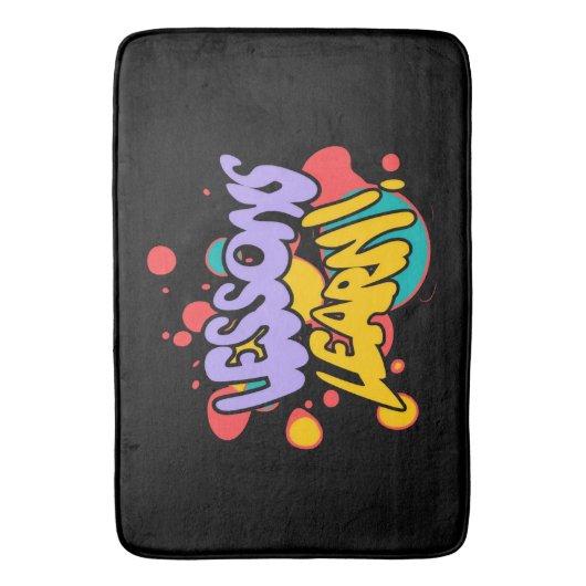 TAPIS DE BAIN HOME PAINT SPLASH LESSONS LEARN BATH MAT  (devant Vertical)