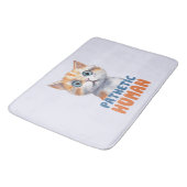 Tapis De Bain Homme pathétique - Design de chat Sarcastique (Angle)