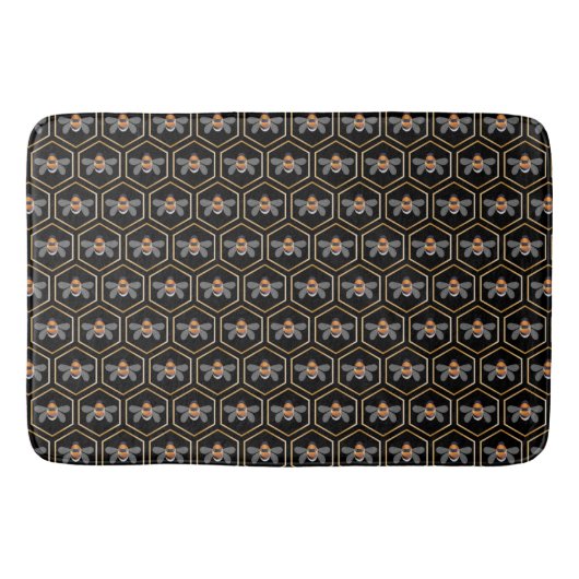 Tapis De Bain Honeycomb And Bees (Devant)