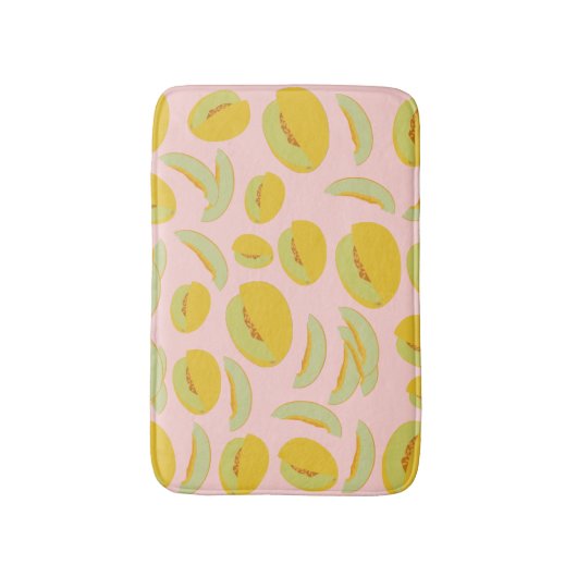 Tapis De Bain Honeydew Melons Motif de fruits (Devant (Vertical))