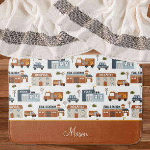 Tapis De Bain Hôpital, incendie, police Ville Motif pour enfants