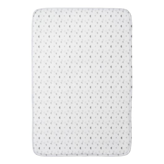 Tapis De Bain Horizontal, gris moyen (devant Vertical)