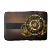 Tapis De Bain Horloge Steampunk avec des engrenages anciens (Devant)