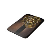 Tapis De Bain Horloge Steampunk avec des engrenages anciens (Angle)