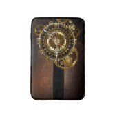 Tapis De Bain Horloge Steampunk avec des engrenages anciens (Devant (Vertical))