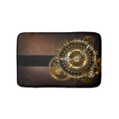 Tapis De Bain Horloge Steampunk avec des engrenages anciens (Devant)