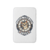 Tapis De Bain Horloge Temps Chat Chat Graphique Tee Art - Horlog (Devant (Vertical))