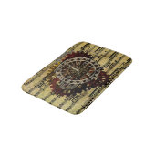 Tapis De Bain Horloges grunges et vitesses de Steampunk (Angle)