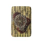 Tapis De Bain Horloges grunges et vitesses de Steampunk (Devant (Vertical))