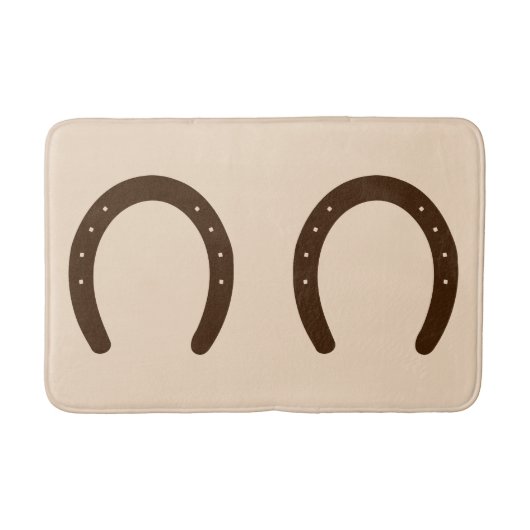 Tapis De Bain Horseshoe cowboy occidental (Devant)