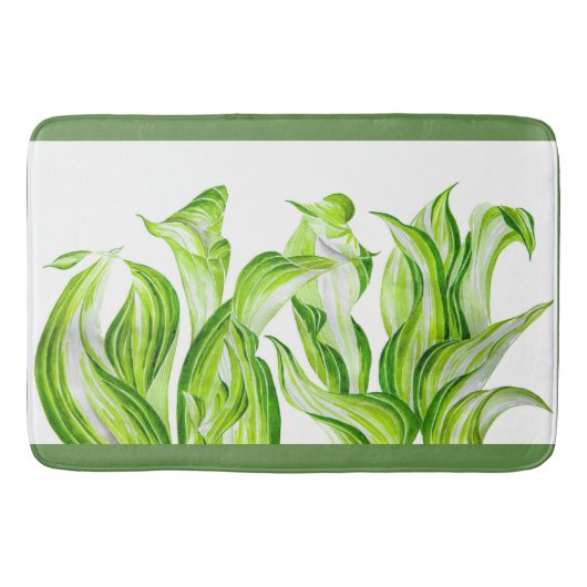 Tapis De Bain 'Hosta avec le Mosta' sur un bath Mat (Devant)