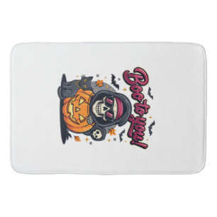 Tapis De Bain Hou à toi Halloween squelette citrouille