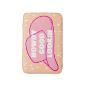 Tapis De Bain Howdy Good Loin Rancher Cowboy Casquette Peach (Devant (Vertical))