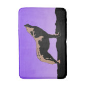 Tapis De Bain Howling Wolf at Sunset - Art faunique original (Devant (Vertical))