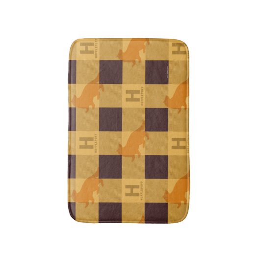 Tapis De Bain HUFFLEPUFF™ Check Plaid Motif (Devant (Vertical))