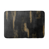 Tapis De Bain Huiles douces Abstraites Charbon et or (Devant)