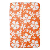 TAPIS DE BAIN HULA HAÏIENNE (HIBISCUS) ORANGE (devant Vertical)