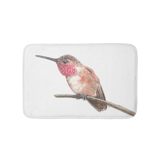 Tapis De Bain Hummingbird watercolor (Devant)