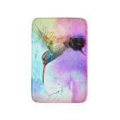 Tapis De Bain Hummingbird & Watercolor (Devant (Vertical))