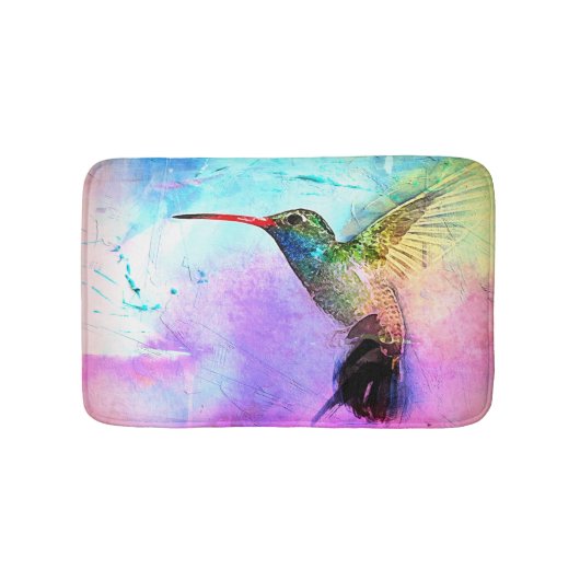 Tapis De Bain Hummingbird & Watercolor (Devant)