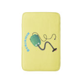 Tapis De Bain Humour de dessin animé de l'aspirateur mignon (Devant (Vertical))