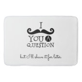 Tapis De Bain Humour de la moustache noire (Devant)